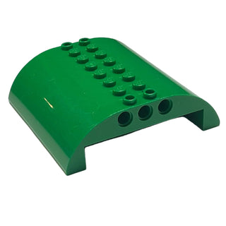 Slope Curved 8x8x2 Double, Part# 54095 Part LEGO® Green Very Good