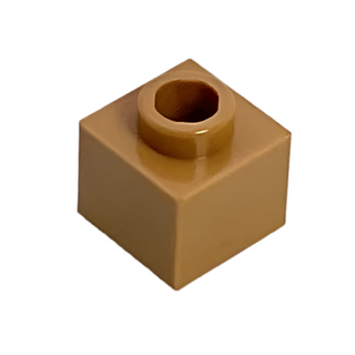 Brick, Modified 1 x 1 x 2/3 with Open Stud, Part# 86996 Part LEGO® Medium Nougat