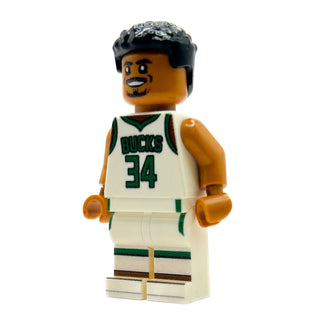 GIANNIS #34 Basketball Player Minifig made using LEGO parts Custom minifigure B3 Customs