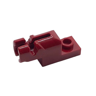 Projectile Launcher, 1 x 2 Mini Blaster / Shooter, Part# 15403 Part LEGO® Dark Red