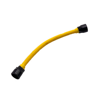 Hose, Flexible 8.5L with Black Tabbed Ends, Part# 73590c02b Part LEGO® Yellow Very Good