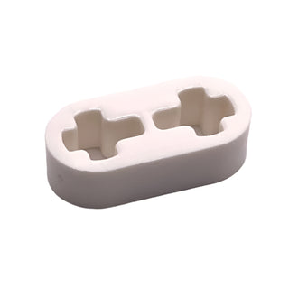 Technic, Liftarm Thin 1x2 (Axle Holes), Part# 41677 Part LEGO® White