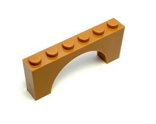 Arch 1x6x2 (Thick Top with Reinforced Underside), Part# 3307 Part LEGO® Medium Nougat  