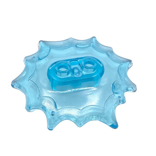 Power Burst, Minifigure Pedestal 5 x 5 x 2/3, Part# 73304 Part LEGO® Trans-Light Blue