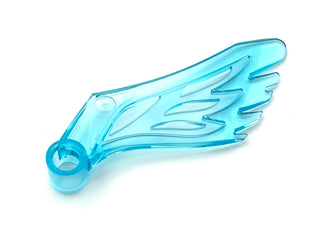 Wing with Pin Hole, Part# 15105 Part LEGO® Trans-Light Blue  