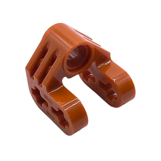 Technic, Axle and Pin Connector Perpendicular Split, Part# 92907 Part LEGO® Dark Orange