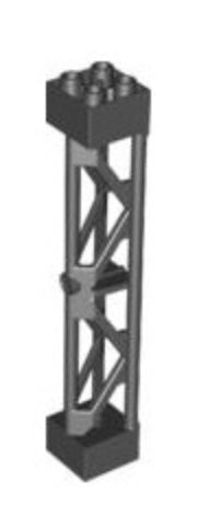 Support 2x2x10 Girder Triangular Vertical Type 3, Part# 58827 Part LEGO® Black  