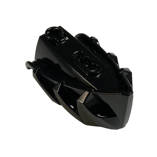 Hero Factory Creature Head, Jaw with Axle Hole, Part# 15359 Part LEGO® Black