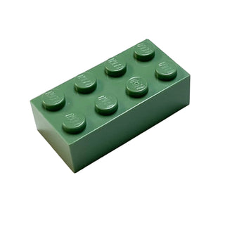 Brick 2x4, Part# 3001 Part LEGO® Sand Green 1 Part