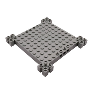 Brick Modified 12x12 Base, Part# 30645 Part LEGO® Light Gray