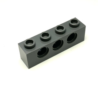 Technic, Brick 1x4 with Holes, Part# 3701 Part LEGO® Dark Bluish Gray  