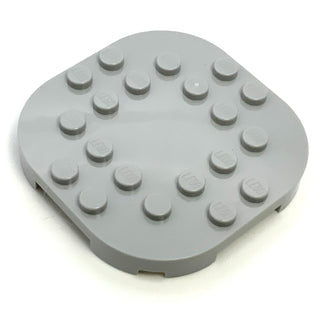 Plate, Modified 6x6 with Rounded Corners and Four Feet, Part# 66789 Part LEGO® Light Bluish Gray