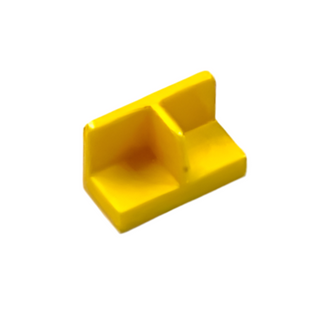 Panel 1x2x1 with Rounded Corners and Center Divider (Minifigure Stand), Part# 93095 Part LEGO® Yellow