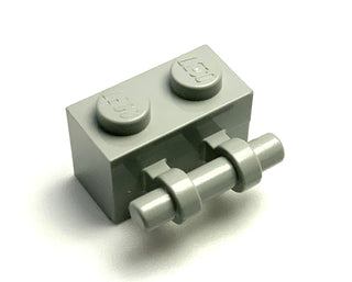 Brick, Modified 1x2 with Bar Handle on Side, Part# 30236 Part LEGO® Light Gray