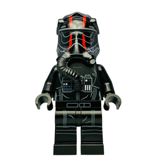 First Order TIE Pilot, sw0860 (Red Stripes Helmet) Minifigure LEGO® Like New