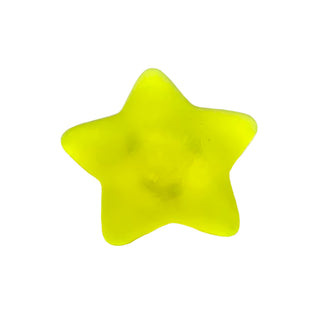 Clikits, Icon Star 2 x 2 Small with Pin, Frosted (Solid and Transparent Colors), Part# 45463 Part LEGO® Trans-Neon Green