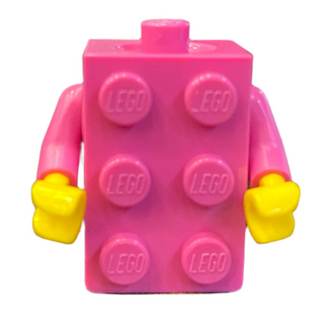 Torso, 2 x 3 Brick Costume / Dark Pink Arms / Yellow Hands (BAM), Part # 37191c08 Part LEGO®