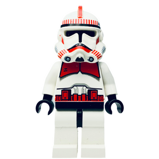 Clone Shock Trooper, Coruscant Guard (Phase 2) - Black Head , sw0091 Minifigure LEGO® Like New
