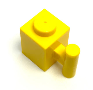 Brick, Modified 1x1 with Bar Handle, Part# 2921 Part LEGO® Yellow