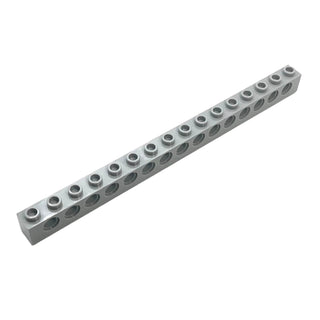 Technic, Brick 1x16 with Holes, Part# 3703 Part LEGO® Light Bluish Gray 1 Part
