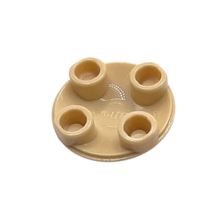 Hamburger Bun, Plate Round 2x2 with Rounded Bottom, Part# 2654pb005 Part LEGO®