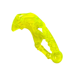 Bionicle Head Connector Block Eye/Brain Stalk (Toa Okoto), Part# 19050 Part LEGO® Trans-Neon Green