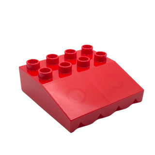 Duplo Roof Sloped 33 4 x 4 with Awning Overhang, Part# 31170 Part LEGO® Red