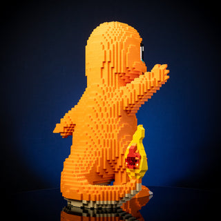 Fire Lizard Life-Sized Sculpture Building Kit Bricker Builds