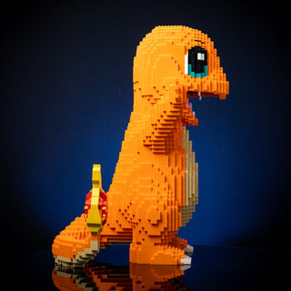 Fire Lizard Life-Sized Sculpture Building Kit Bricker Builds