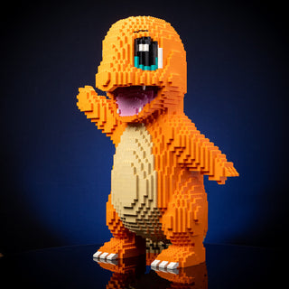 Fire Lizard Life-Sized Sculpture Building Kit Bricker Builds