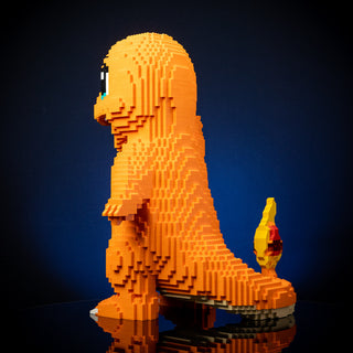 Fire Lizard Life-Sized Sculpture Building Kit Bricker Builds