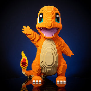 Fire Lizard Life-Sized Sculpture Building Kit Bricker Builds