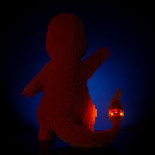 Fire Lizard Life-Sized Sculpture Building Kit Bricker Builds