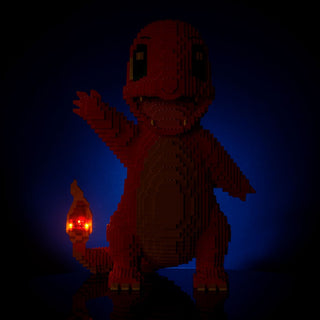 Fire Lizard Life-Sized Sculpture Building Kit Bricker Builds
