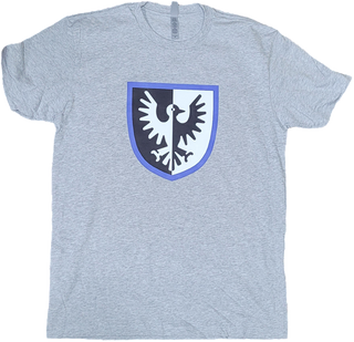 Falcon Shield, Graphite Heather (Grey) T-Shirt Atlanta Brick Co   