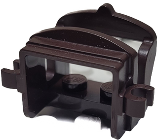 LEGO® Horse Saddle with Two Clips, 4491b Part LEGO® Dk Brown