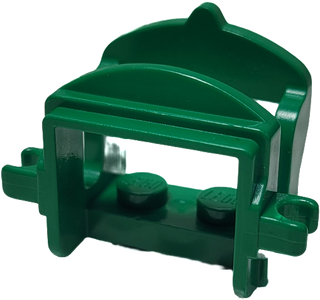 LEGO® Horse Saddle with Two Clips, 4491b Part LEGO® Green