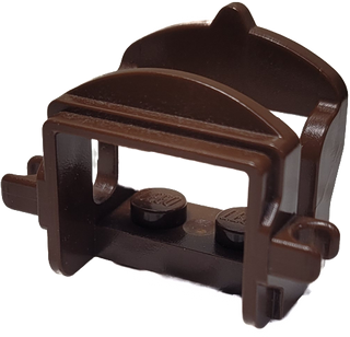 LEGO® Horse Saddle with Two Clips, 4491b Part LEGO® Brown