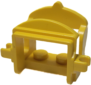LEGO® Horse Saddle with Two Clips, 4491b Part LEGO® Yellow