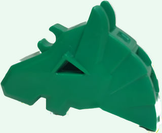 Horse Battle Helmet, Angular 48492 LEGO® Animals LEGO® Green
