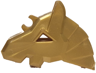 Horse Battle Helmet, Angular 48492 LEGO® Animals LEGO® Pearl Gold