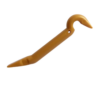 Minifigure Utensil, Crowbar, Part# 92585 Part LEGO® Pearl Gold
