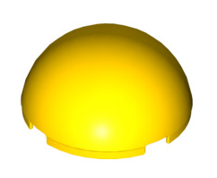 Cylinder Hemisphere 4x4, Part# 86500 Part LEGO® Yellow  