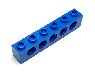 Technic, Brick 1x6 with Holes, Part# 3894 Part LEGO® Blue