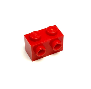 Brick, Modified 1x2 with Studs on 1 Side, Part# 11211 Part LEGO® Red  