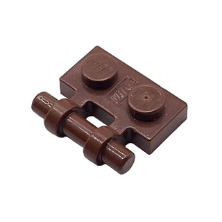 Plate, Modified 1x2 with Bar Handle on Side - Free Ends, Part# 2540 Part LEGO® Brown