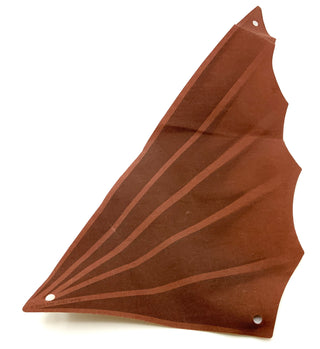 Cloth Sail Triangular 18x34 with Winged Edge and Dark Brown Pattern, Part# 14306 Part LEGO®   