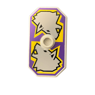 Shield Octagonal Long with Stud with Knights Kingdom Danju Wolf Pattern (Printed Version),48494pb01 Part LEGO®