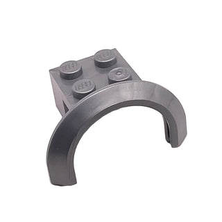 Vehicle, Mudguard 4 x 2 1/2 x 1 2/3 with Arch Round, Part# 50745 Part LEGO® Flat Silver