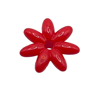 Friends Accessories Flower with 7 Thin Petals and Pin, Part# 93081e Part LEGO® Red